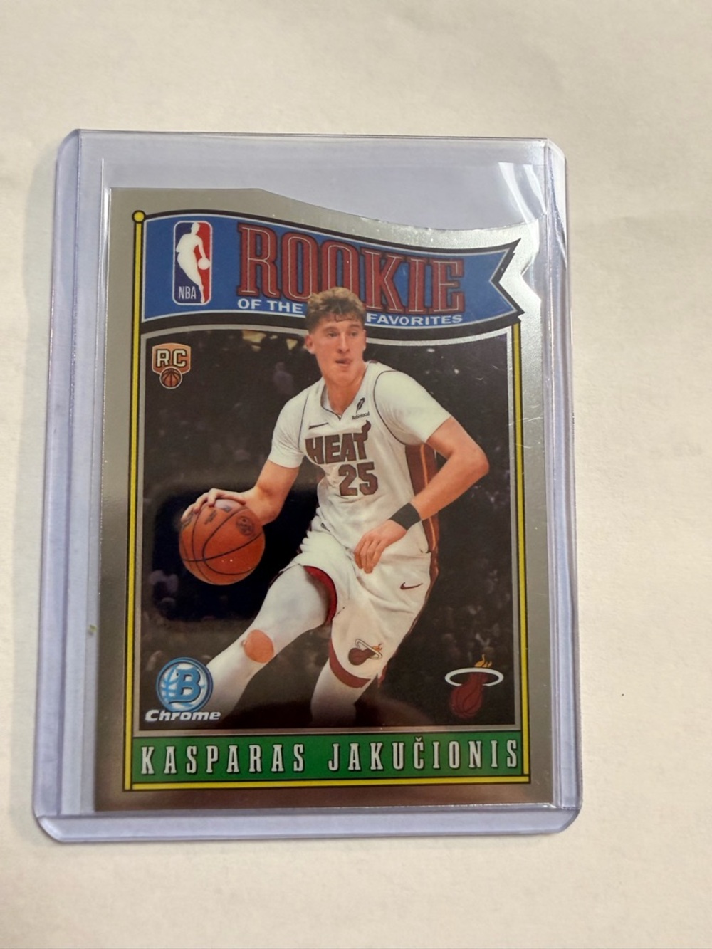 🔥Rookie Basketball Card - Kasparas Jakuciūnas (Heat)